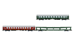 Rivarossi HR4418 - H0 - 3-tlg. Set Autoreisezug Berlin – Lörrach, DR, Ep. IV